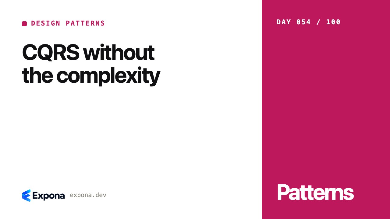 CQRS without the complexity: what developers should know
