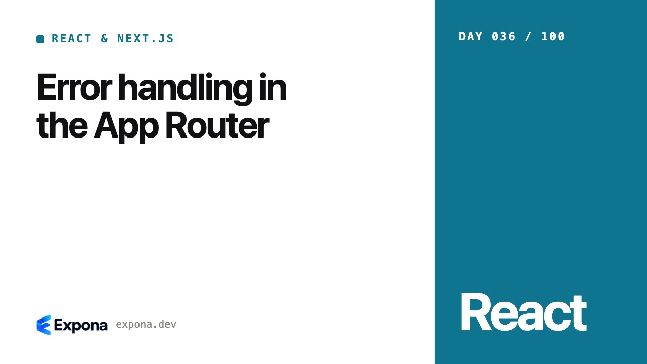 Error handling in the App Router: lessons from production