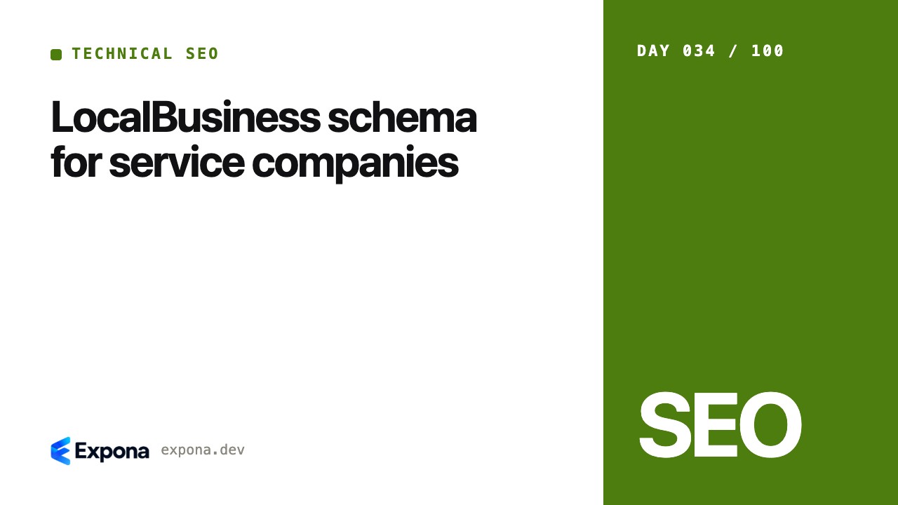 LocalBusiness schema for service companies: a deep dive