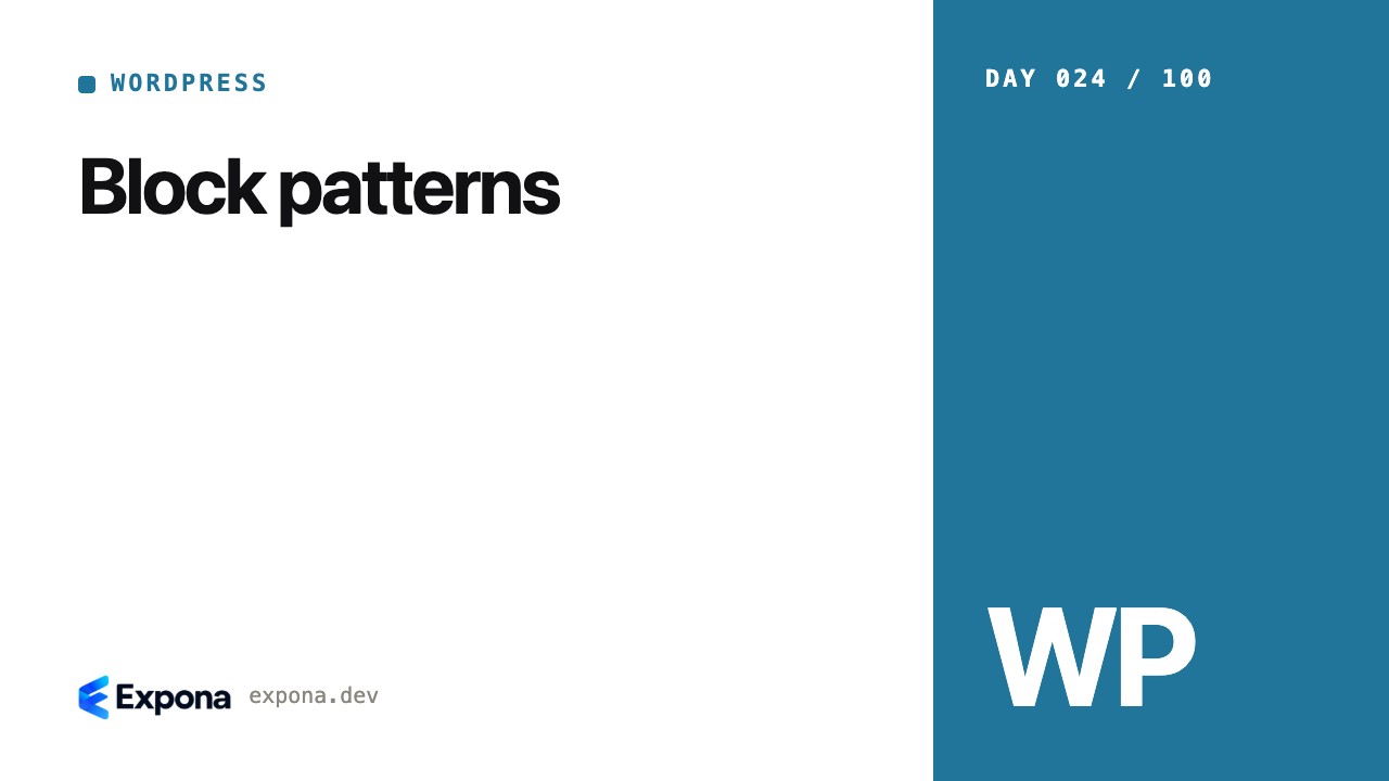Block patterns: what every WordPress developer should know