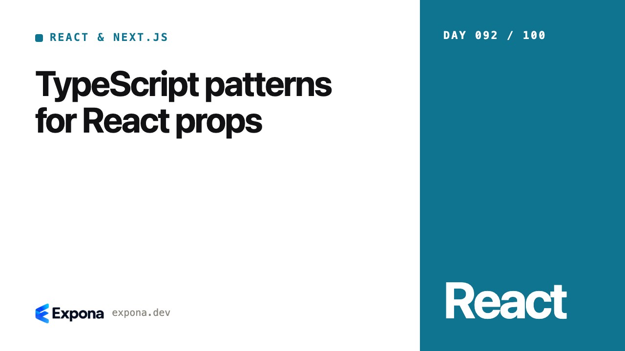 TypeScript patterns for React props: a step-by-step guide