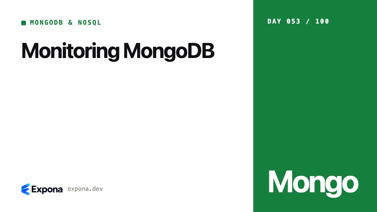 Monitoring MongoDB: a MongoDB & NoSQL guide for developers