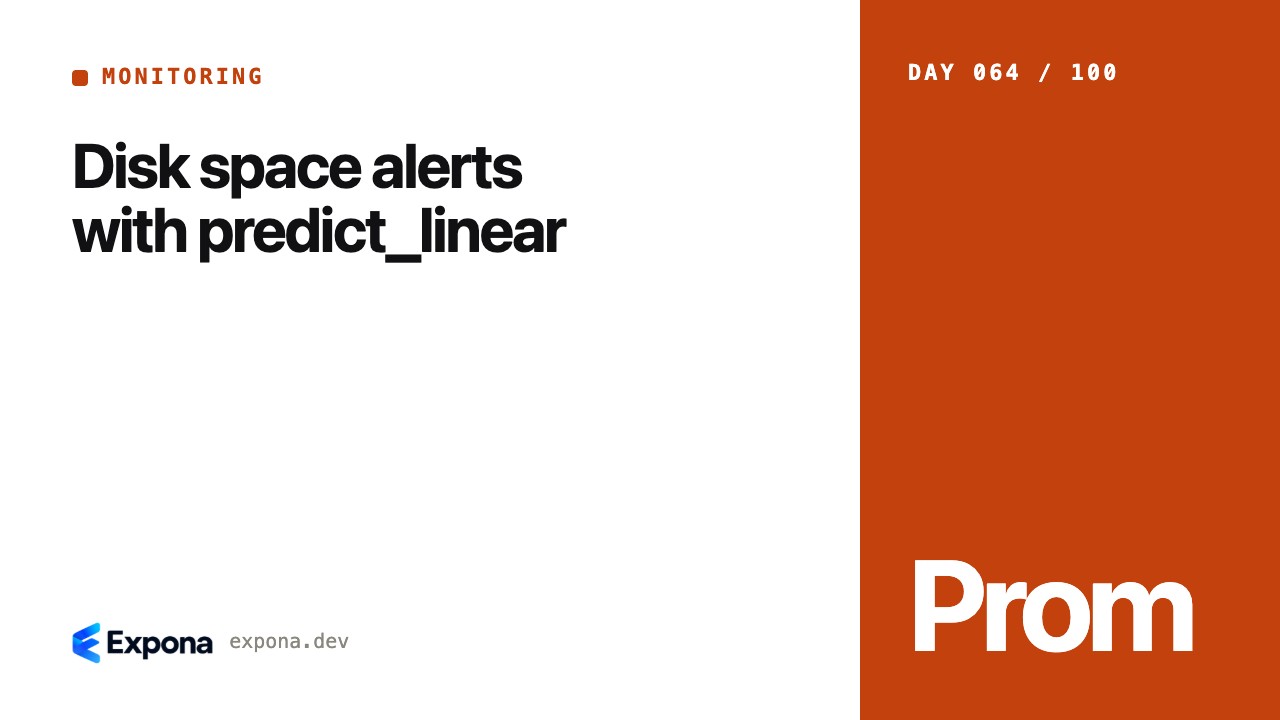Disk space alerts with predict_linear: a practical guide