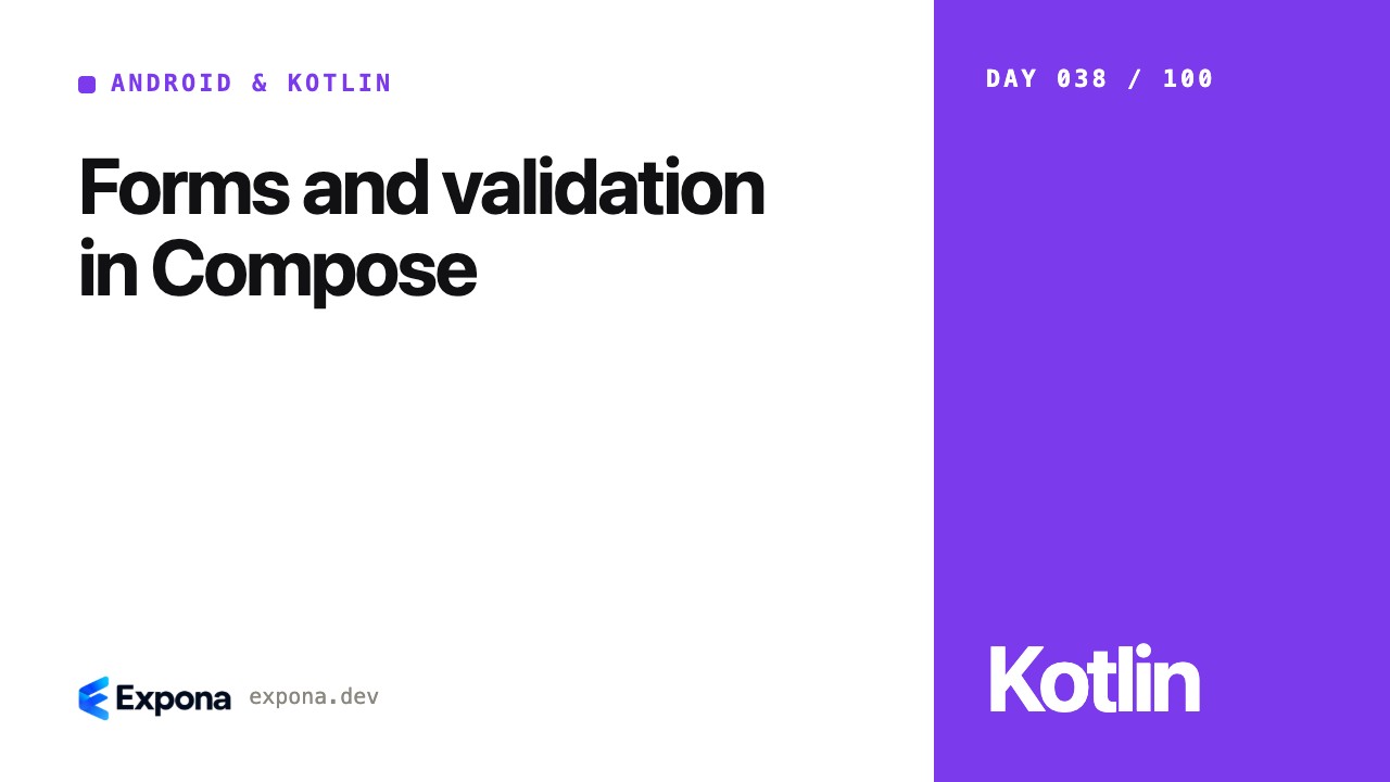 Forms and validation in Compose: lessons from production