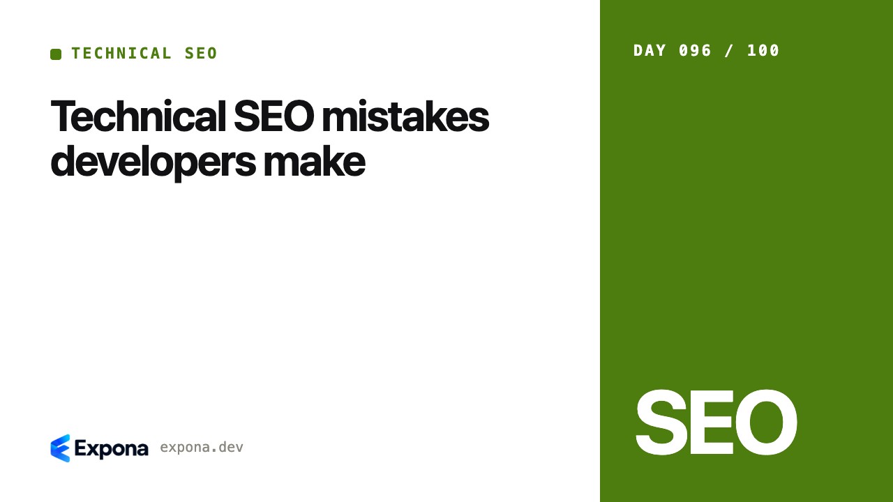 Technical SEO mistakes developers make, explained simply