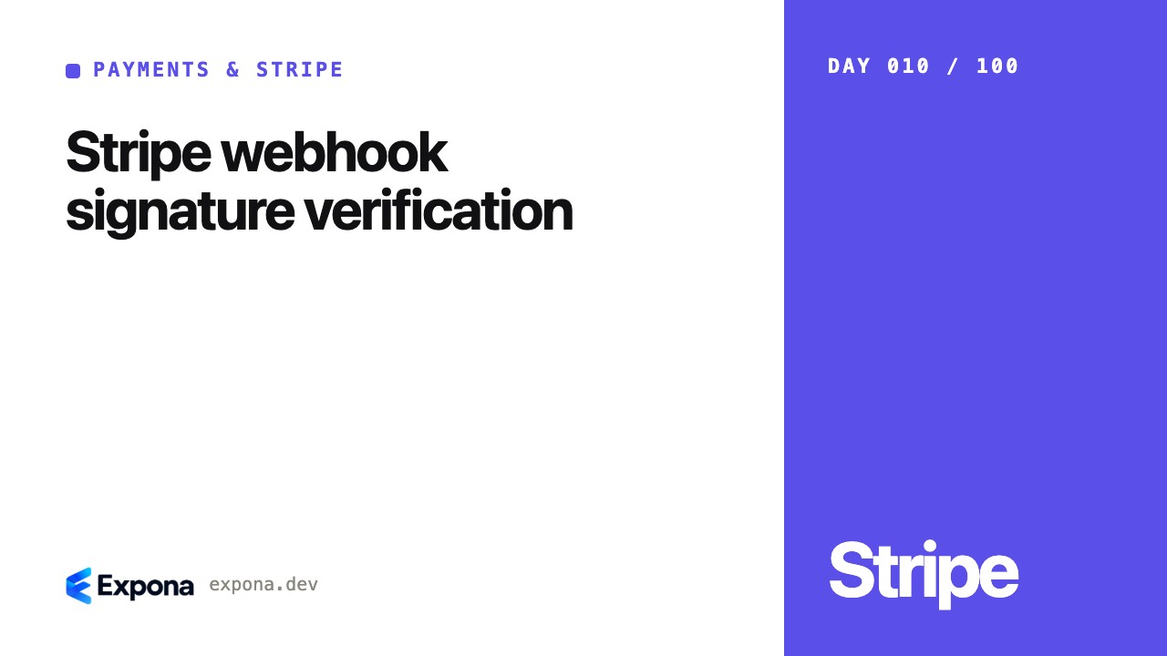 Stripe webhook signature verification: a practical guide
