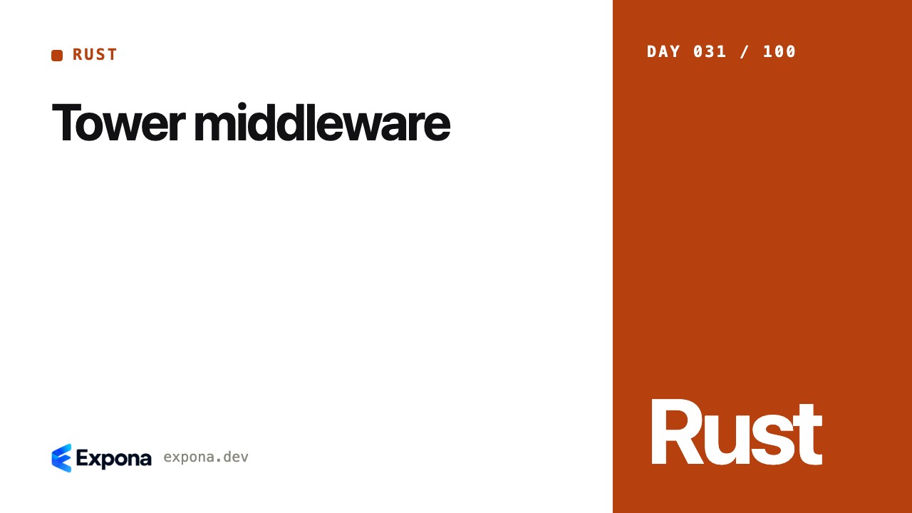Tower middleware: what every Rust developer should know