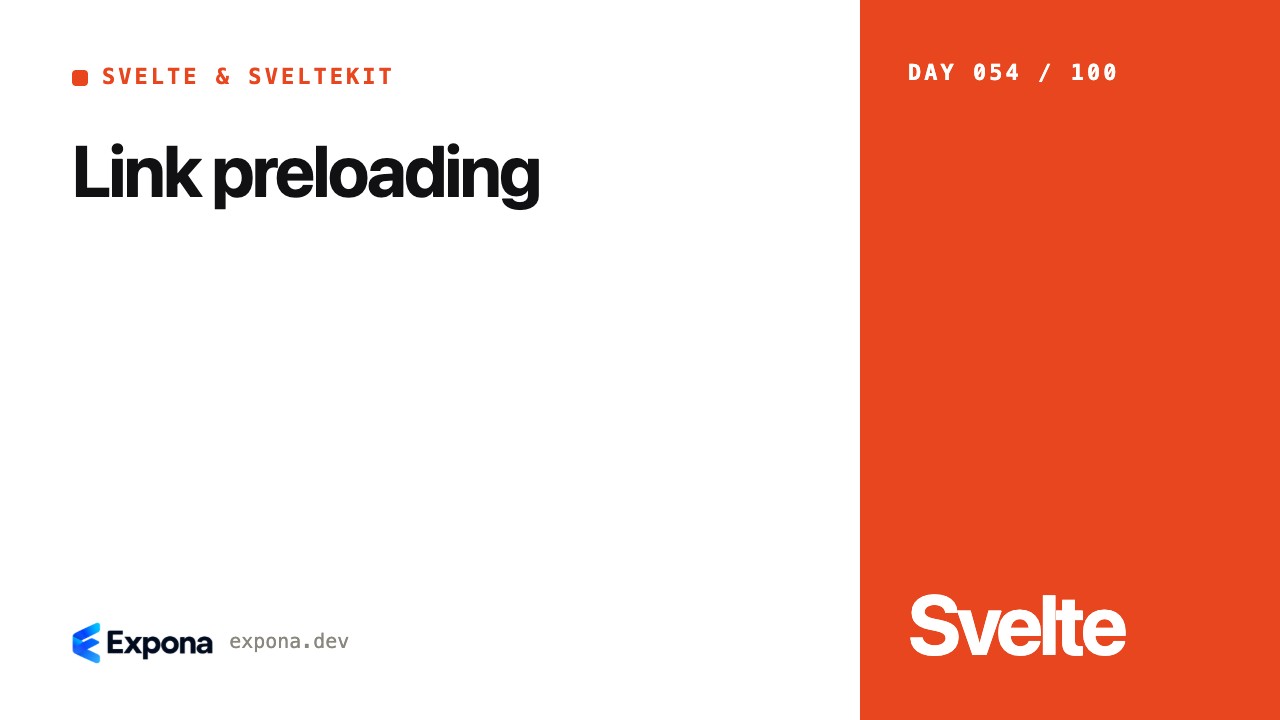 Link preloading: a Svelte & SvelteKit guide for developers