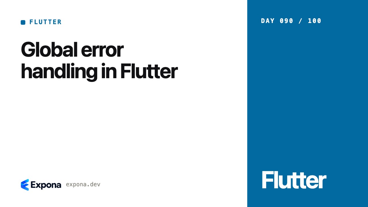Global error handling in Flutter: lessons from production