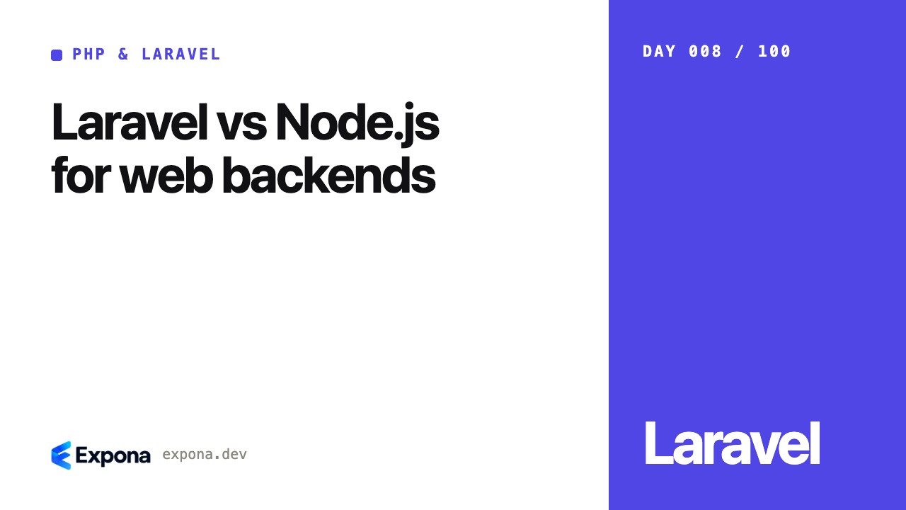 Laravel vs Node.js for web backends: a step-by-step guide