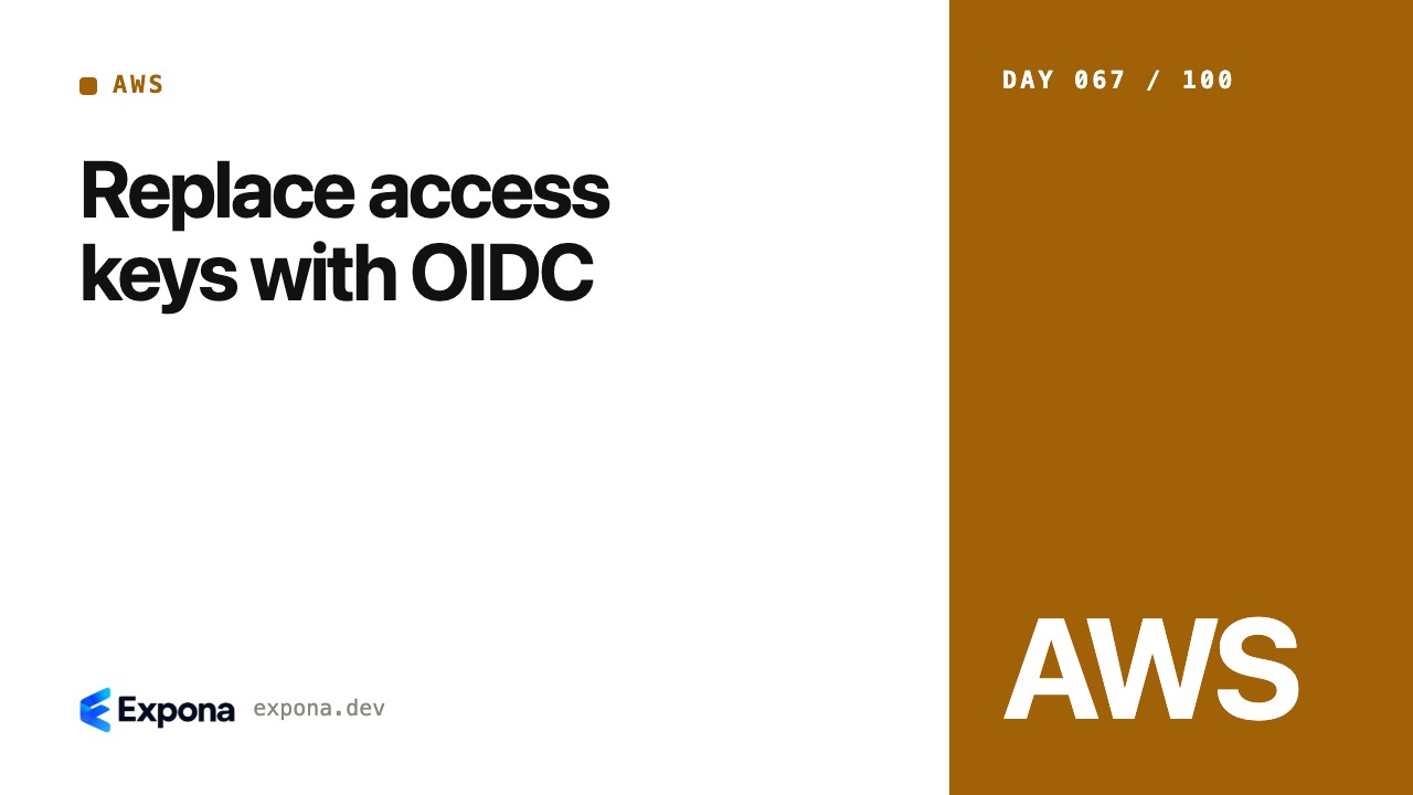 Replace access keys with OIDC: a AWS guide for developers