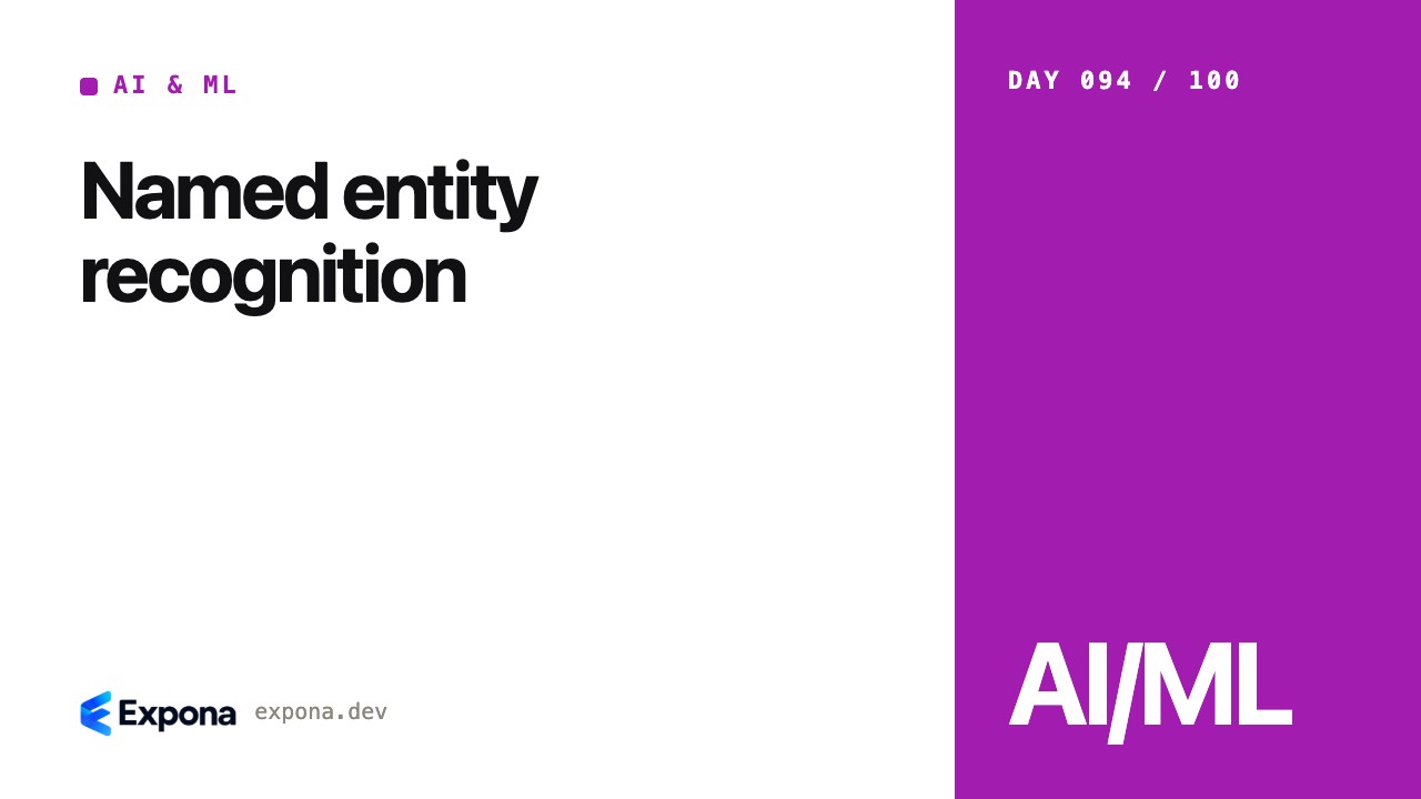 Named entity recognition: a AI & ML guide for developers