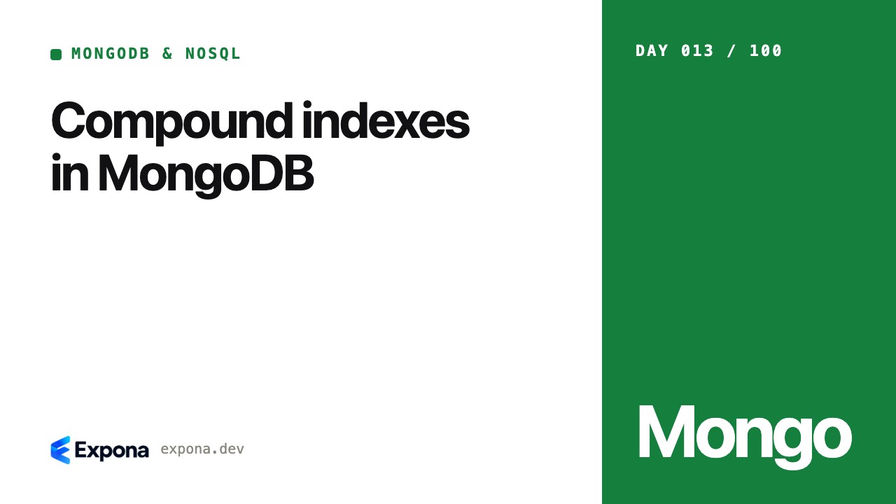 Compound indexes in MongoDB: what developers should know