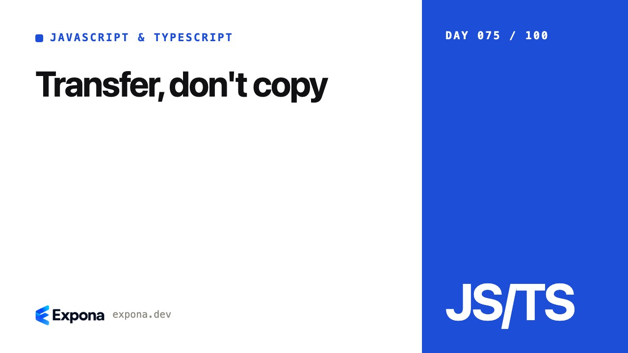 Transfer, don't copy: a practical guide for developers