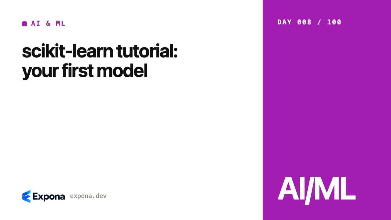scikit-learn tutorial: your first model, explained simply