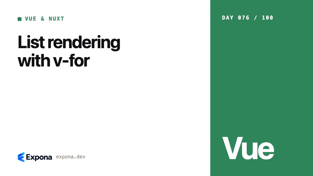 List rendering with v-for: practical tips and trade-offs