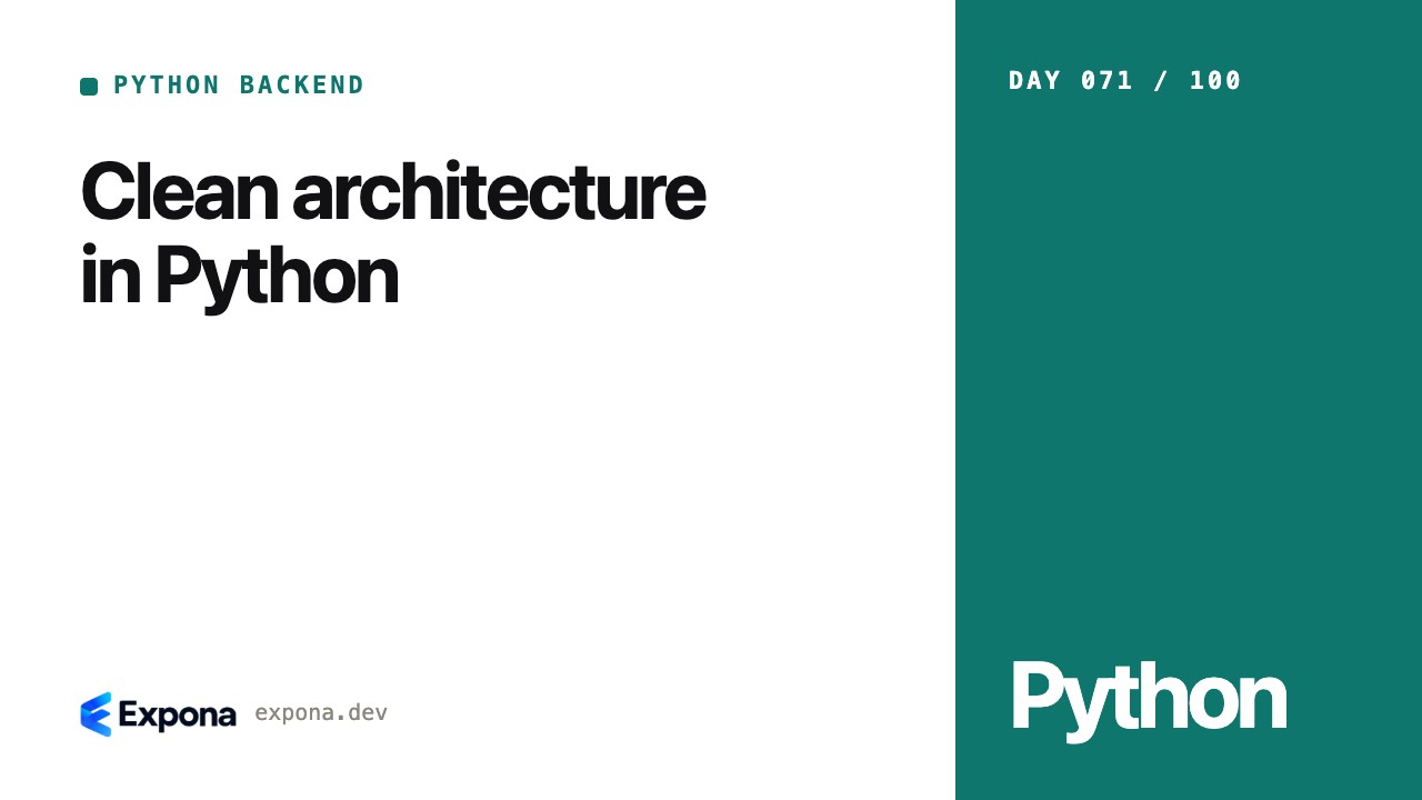 Clean architecture in Python: what developers should know