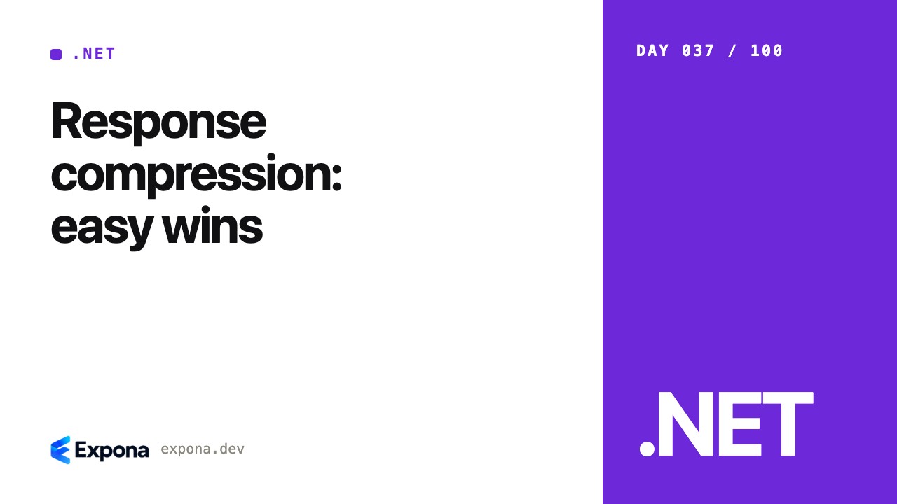 Response compression: easy wins — a practical .NET guide
