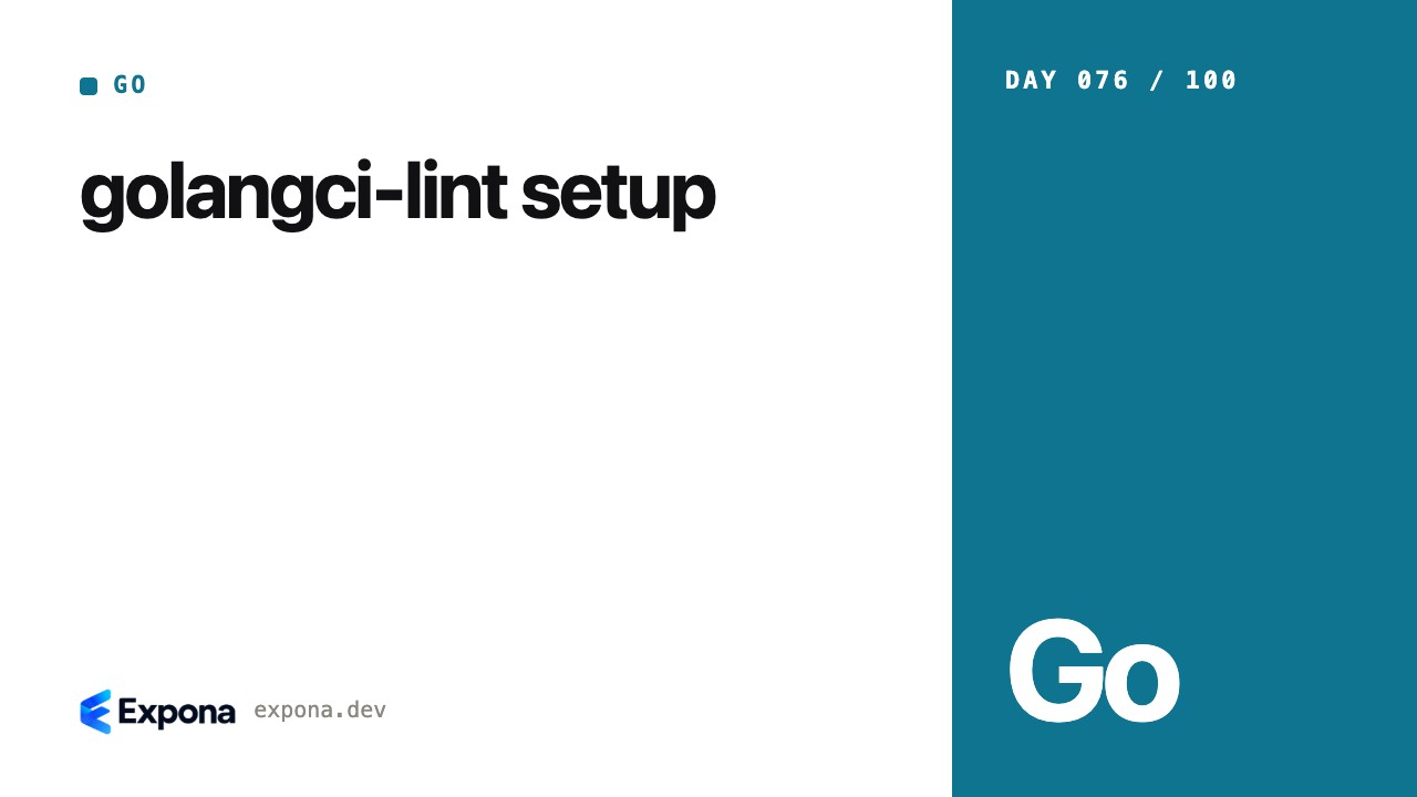 golangci-lint setup: a practical guide for developers