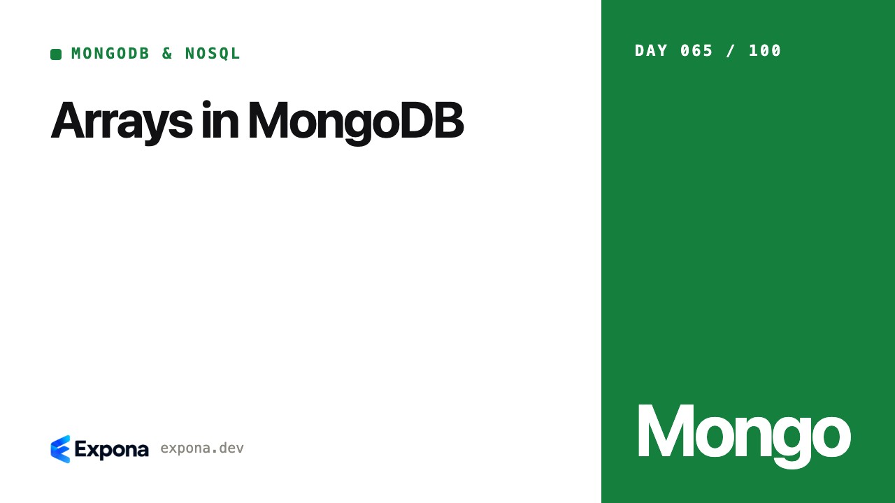Arrays in MongoDB: a MongoDB & NoSQL guide for developers