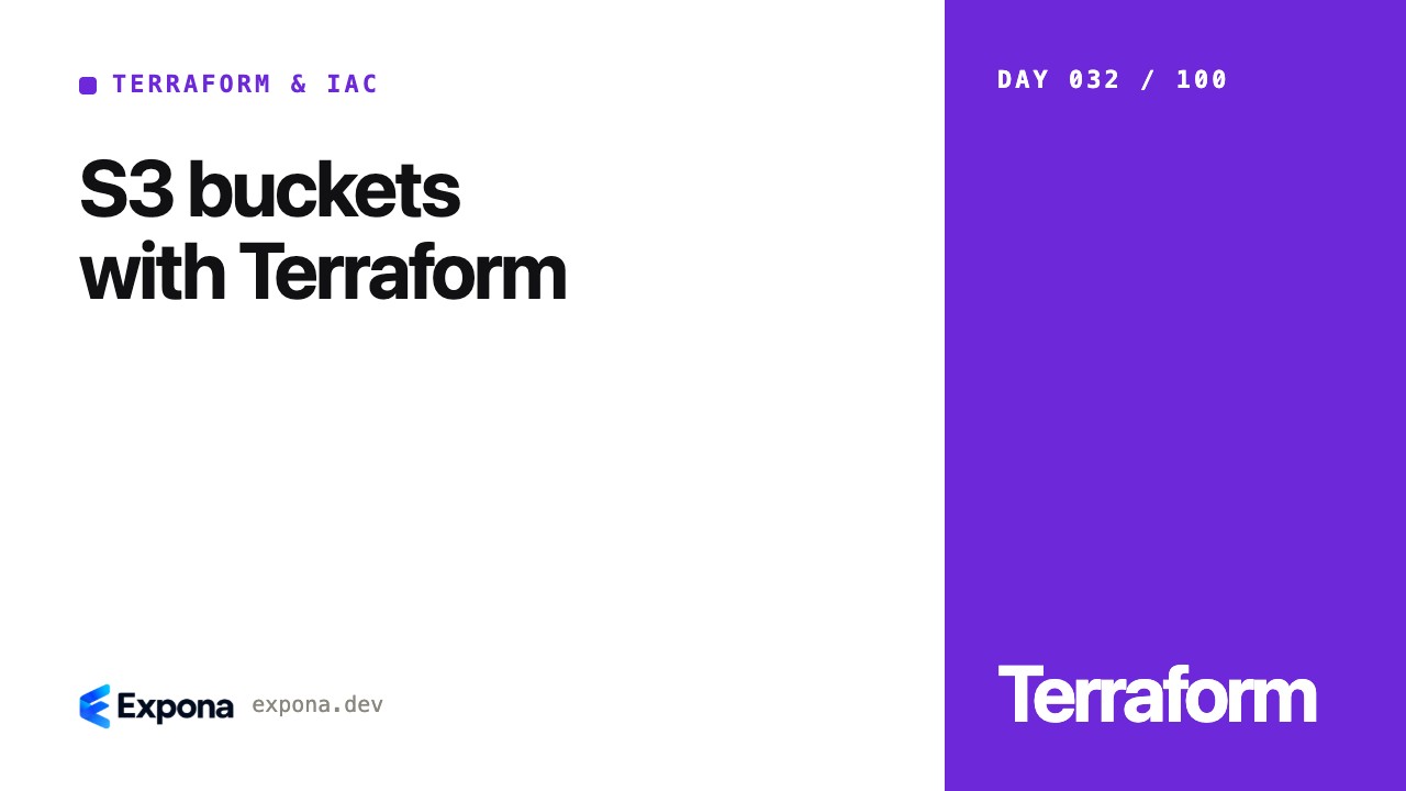 S3 buckets with Terraform for Terraform & IaC developers