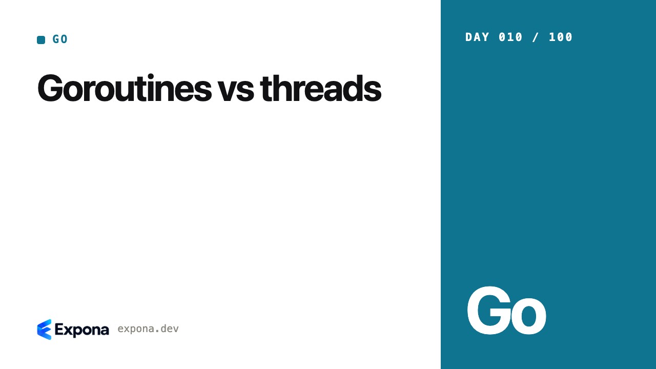 Goroutines vs threads: a practical guide for developers