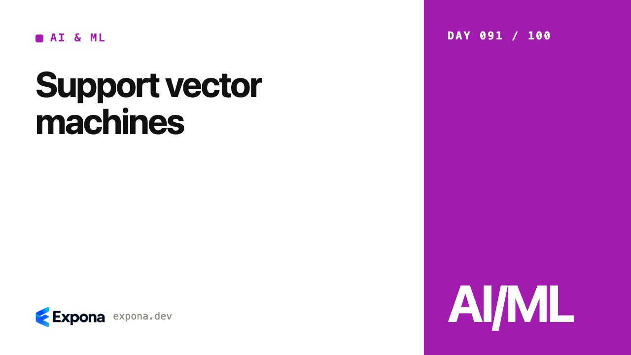 Support vector machines: AI & ML lessons from production