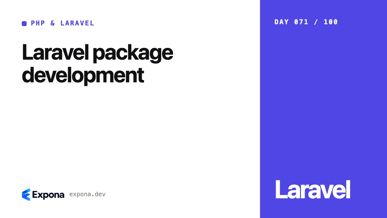 Laravel package development in PHP & Laravel Development