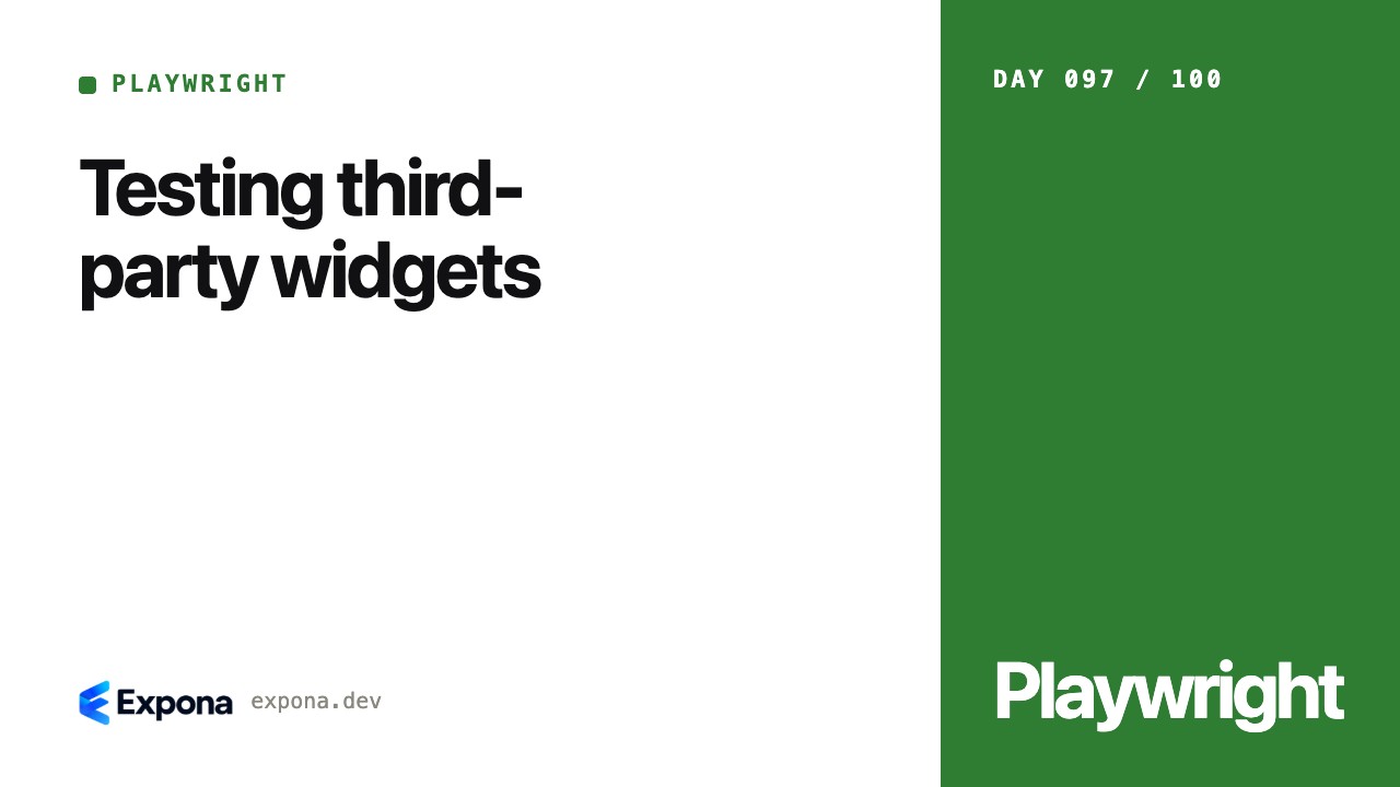 Testing third-party widgets: what developers should know