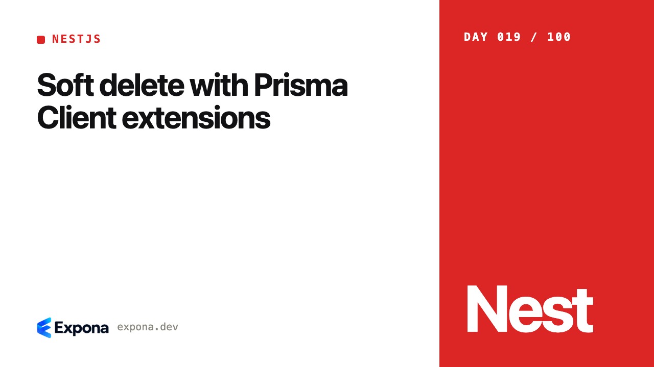 Soft delete with Prisma Client extensions for production