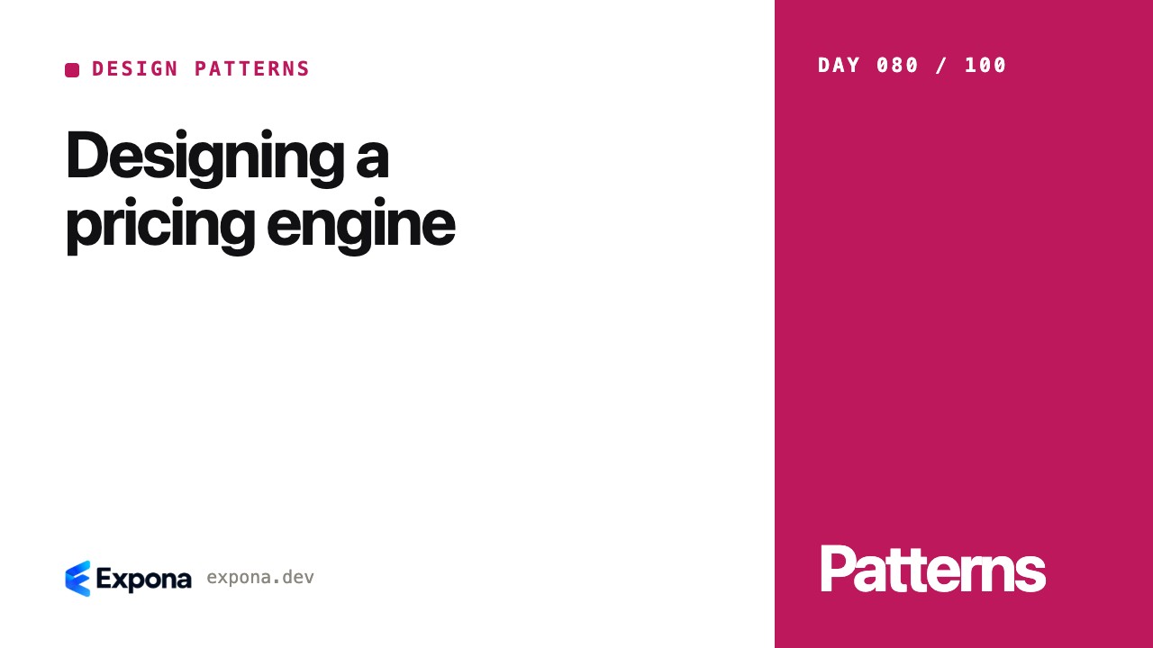 Designing a pricing engine: patterns, pitfalls and fixes