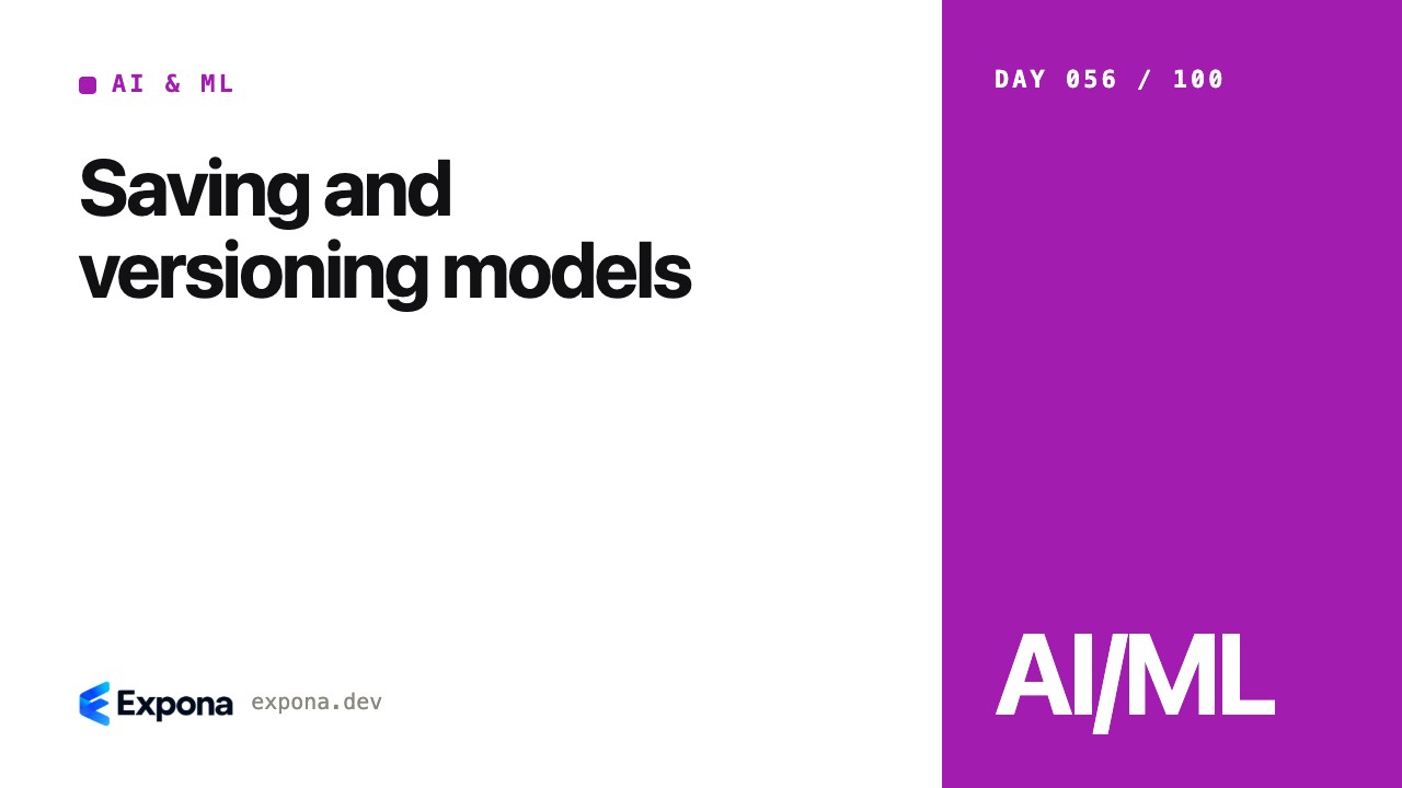 Saving and versioning models: a practical AI & ML guide