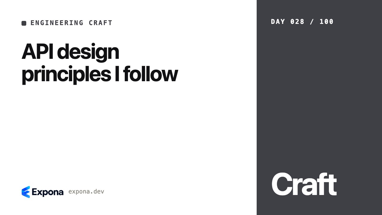 API design principles I follow: best practices explained