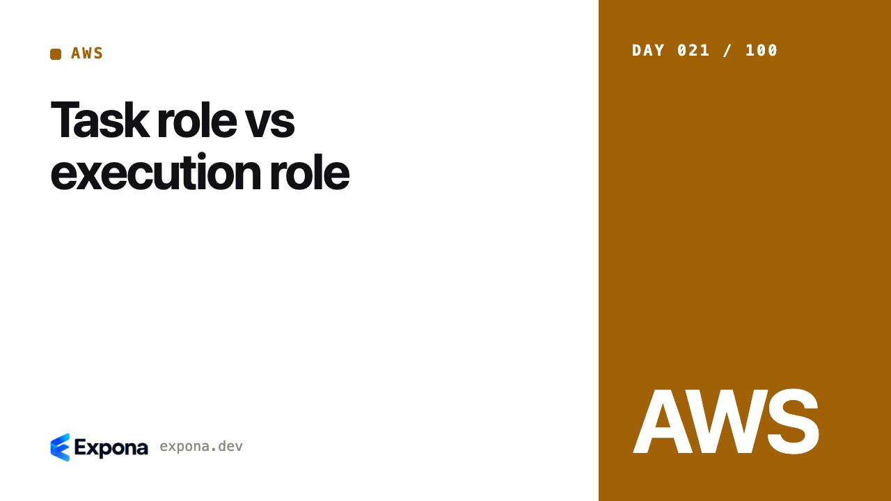 Task role vs execution role: AWS lessons from production