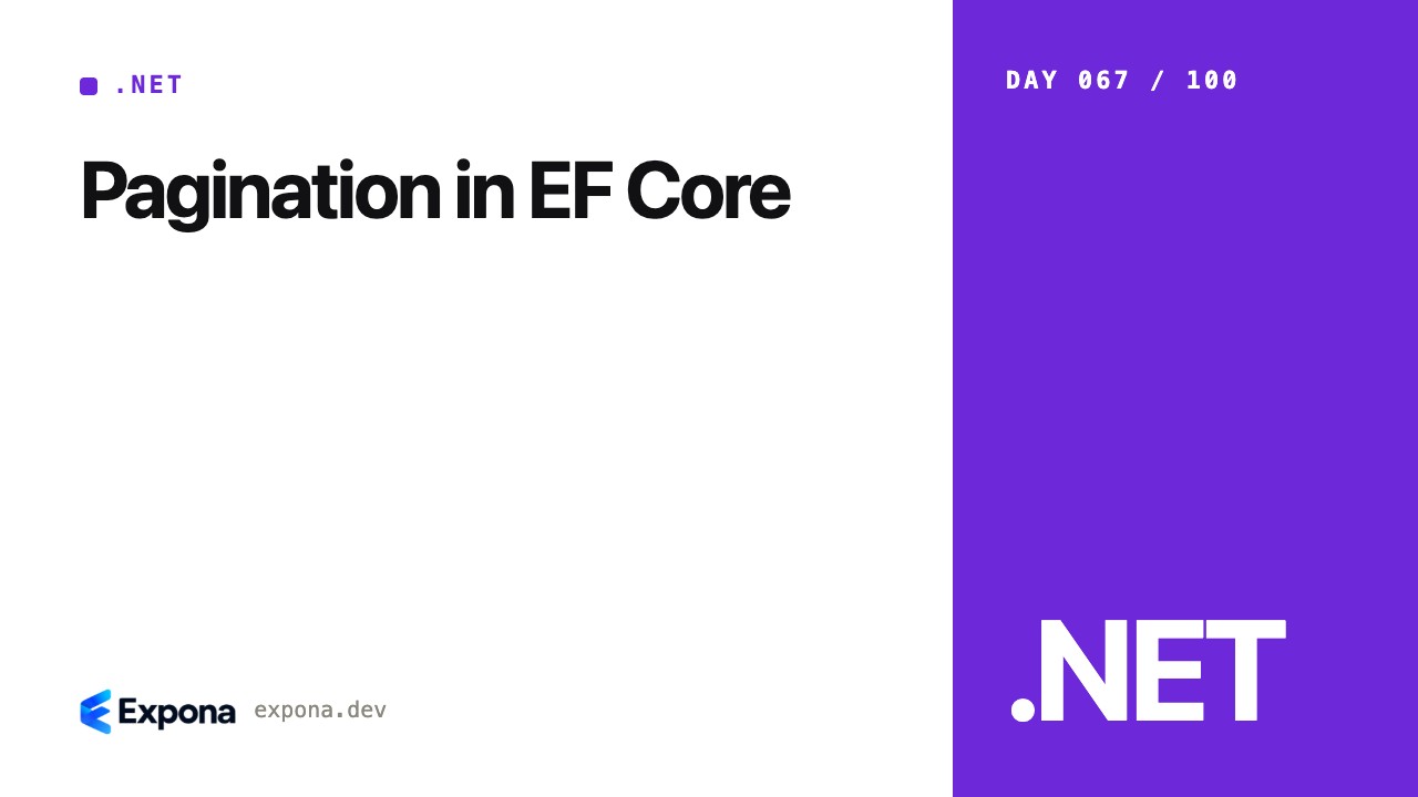 Pagination in EF Core: a practical guide for developers