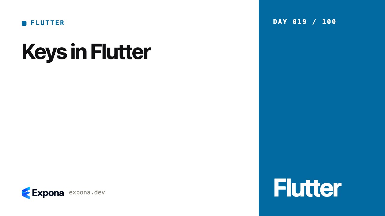 Keys in Flutter: concepts, trade-offs and production lessons