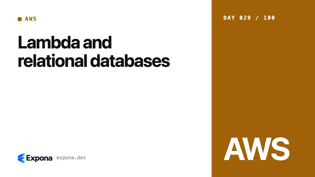Lambda and relational databases: lessons from production
