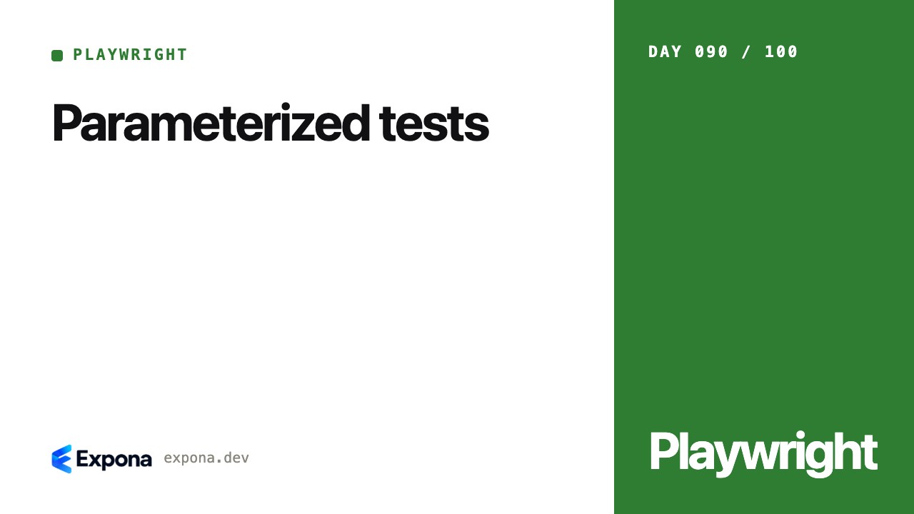 Parameterized tests: Playwright best practices explained