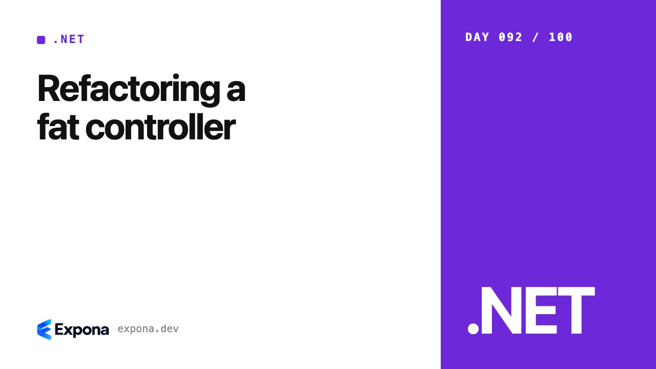 Refactoring a fat controller: a .NET guide for developers