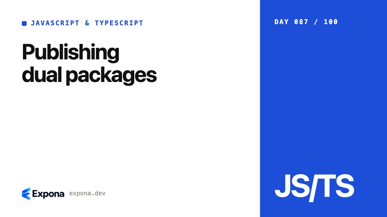 Publishing dual packages: a hands-on guide for engineers
