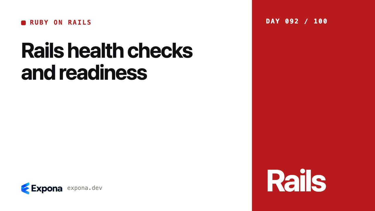 Rails health checks and readiness: a step-by-step guide