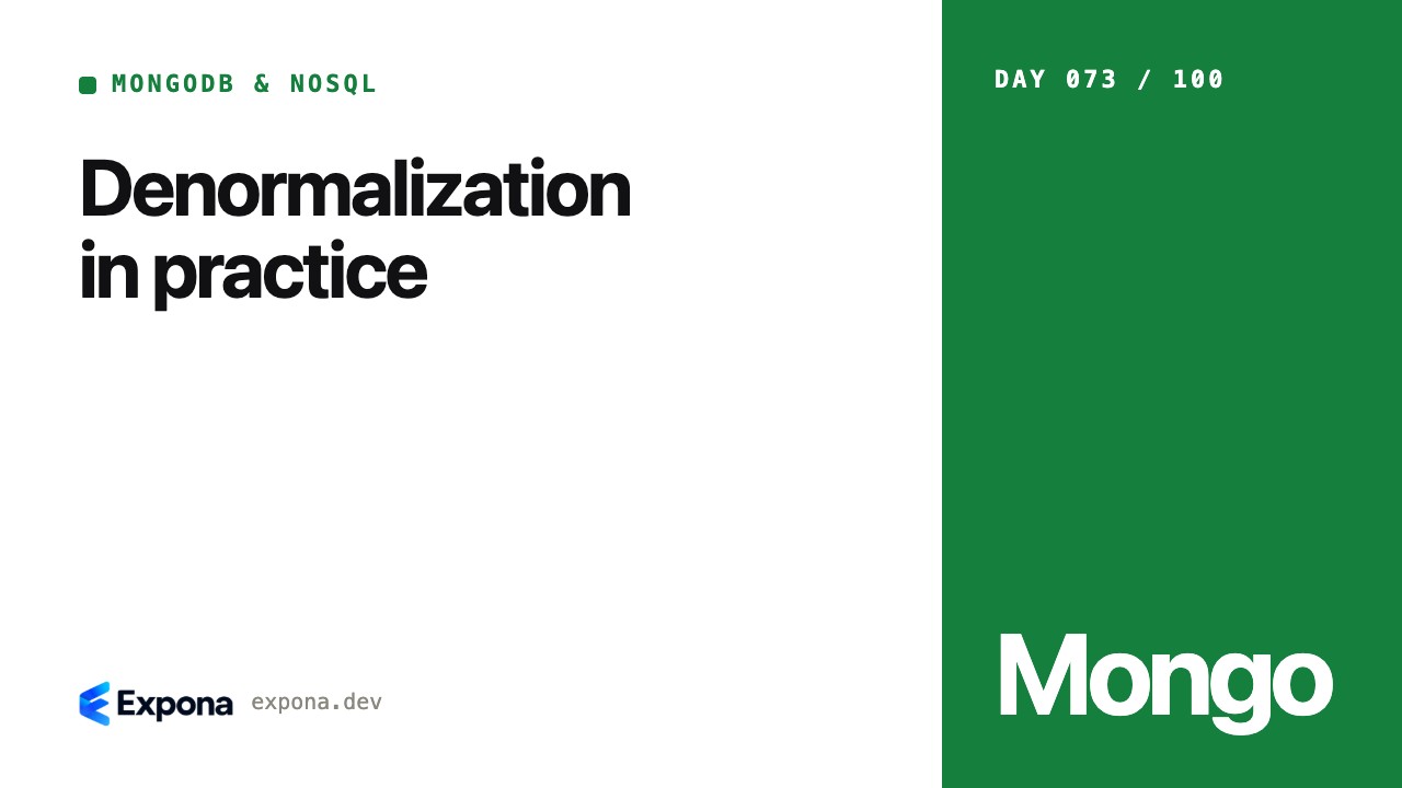 Denormalization in practice: what developers should know