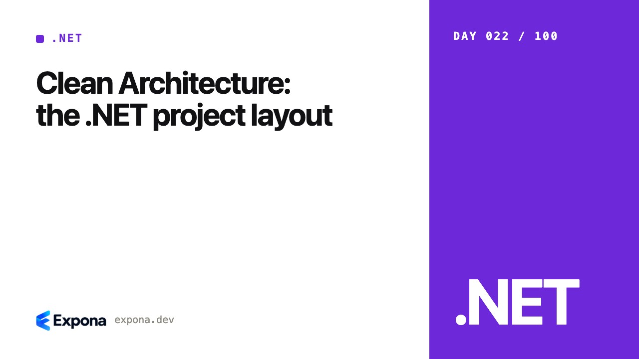 Clean Architecture: the .NET project layout in practice