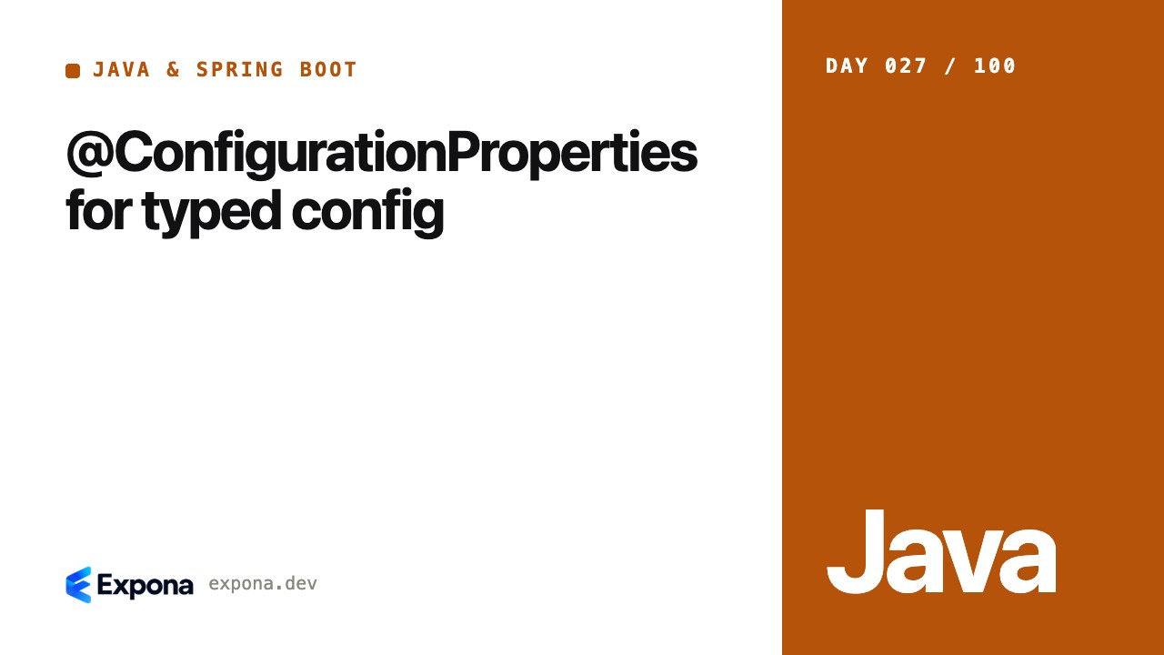 @ConfigurationProperties for typed config for production