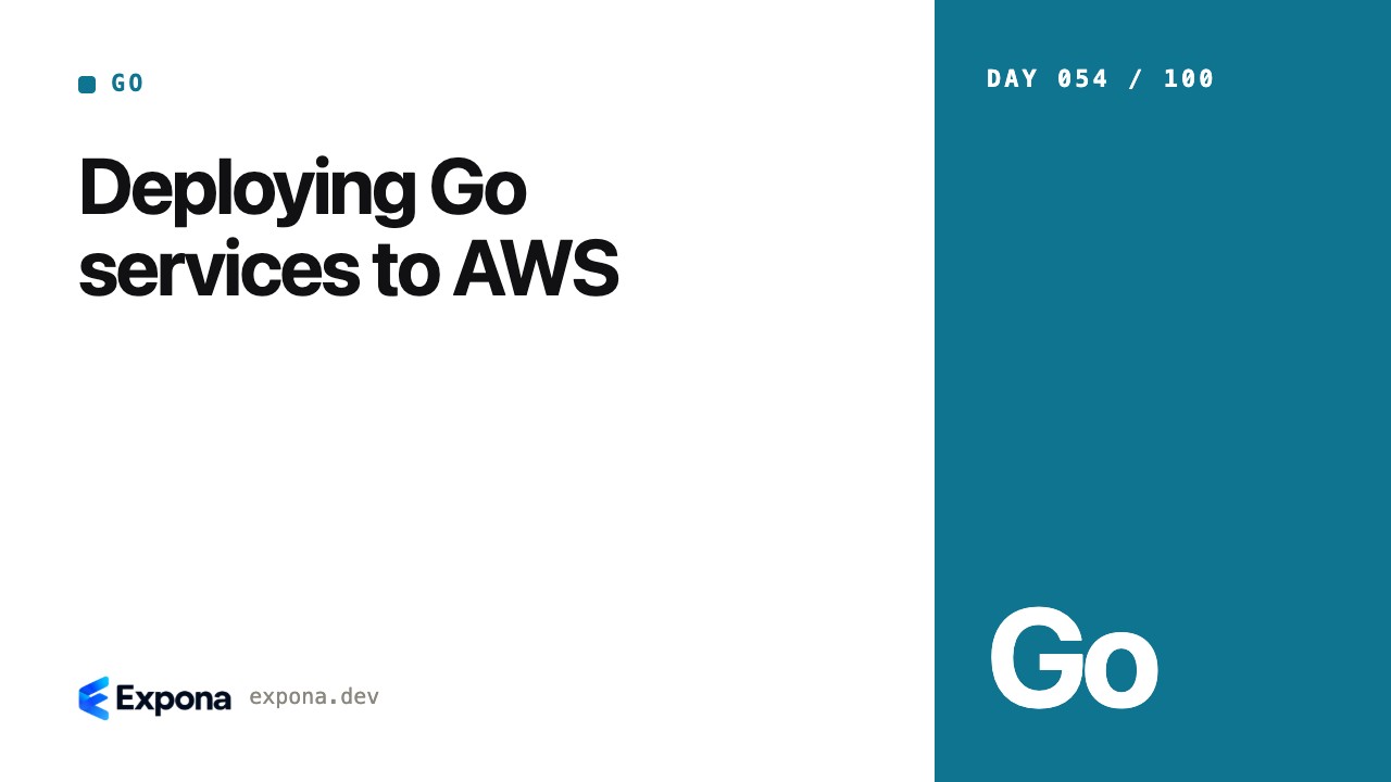 Deploying Go services to AWS: what developers should know