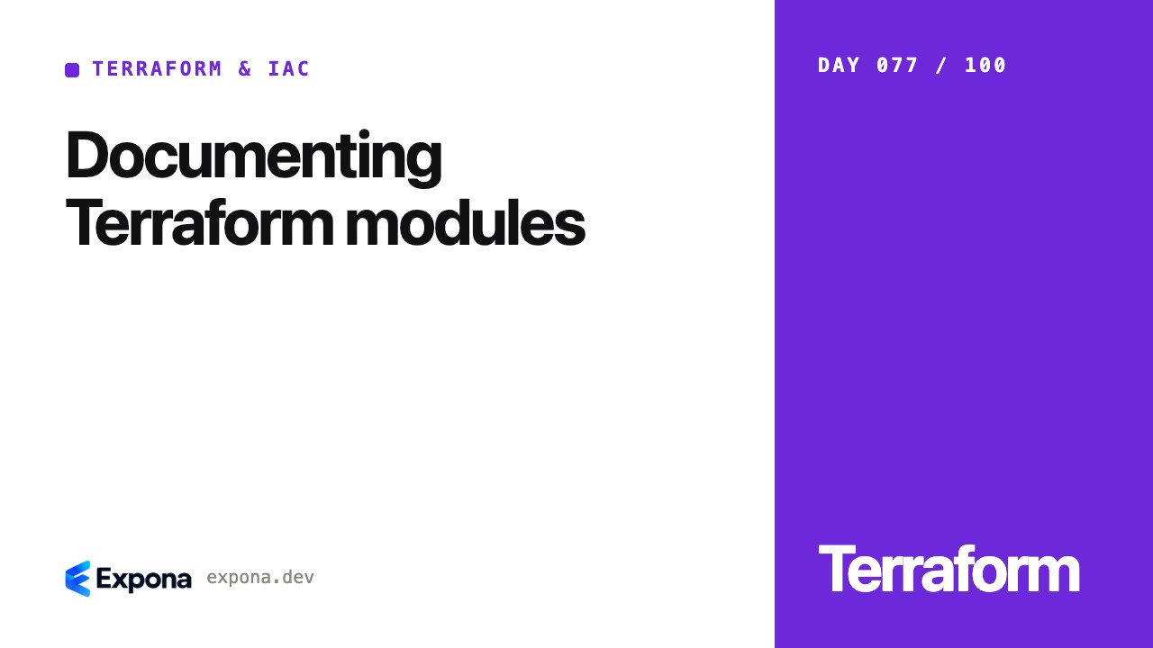 Documenting Terraform modules: best practices explained