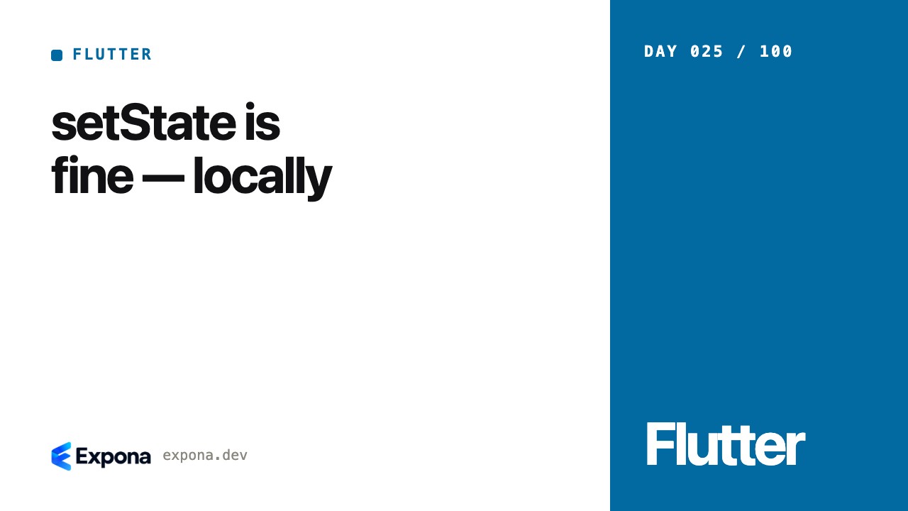 setState is fine — locally: patterns, pitfalls and fixes