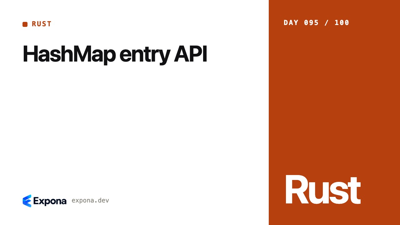 HashMap entry API: what every Rust developer should know
