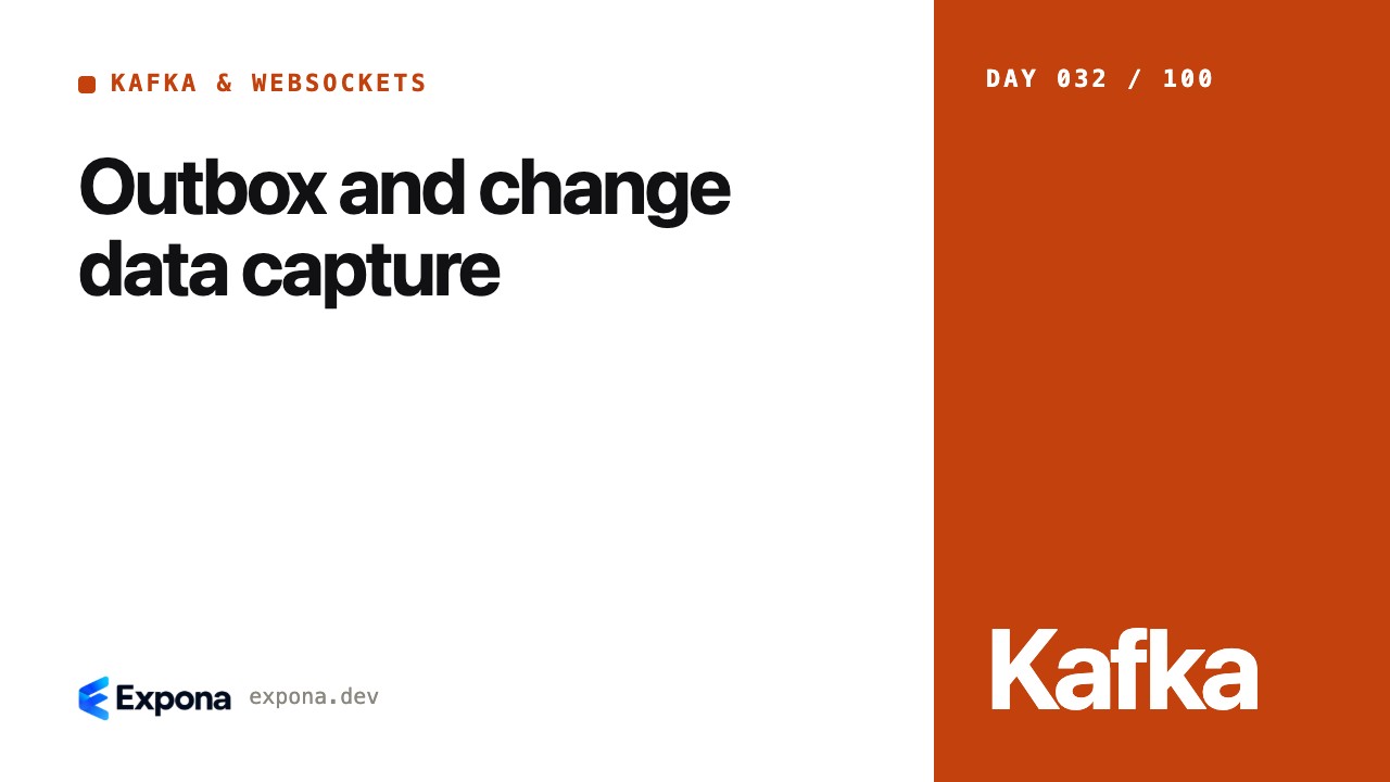 Outbox and change data capture: best practices explained