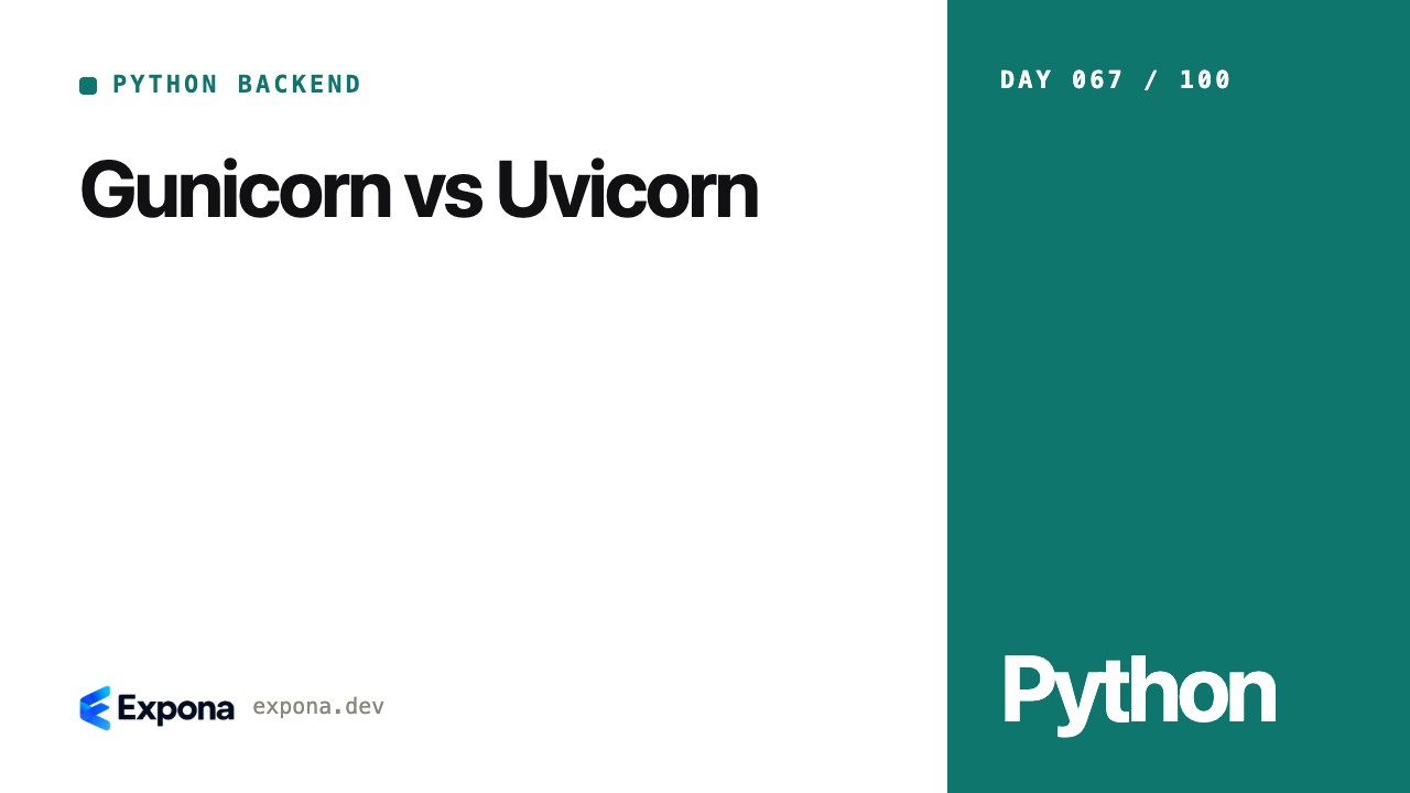 Gunicorn vs Uvicorn: a Python Backend guide for developers